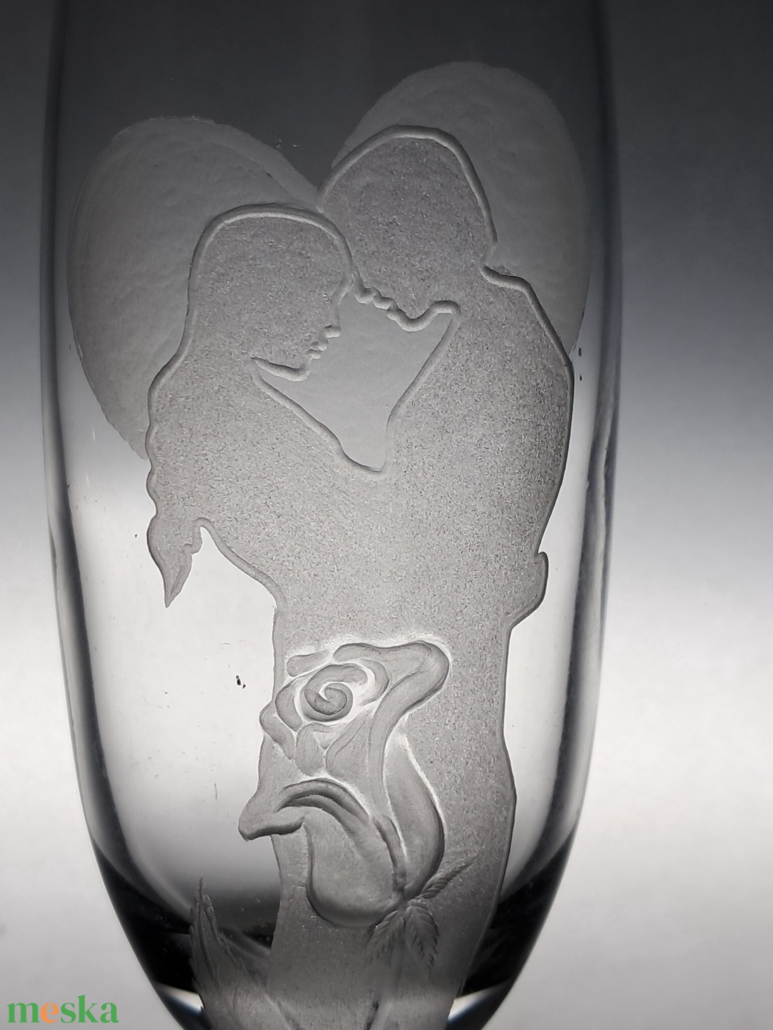 Szerelmes pohár 1 - esküvő - dekoráció - tálalás - Meska.hu