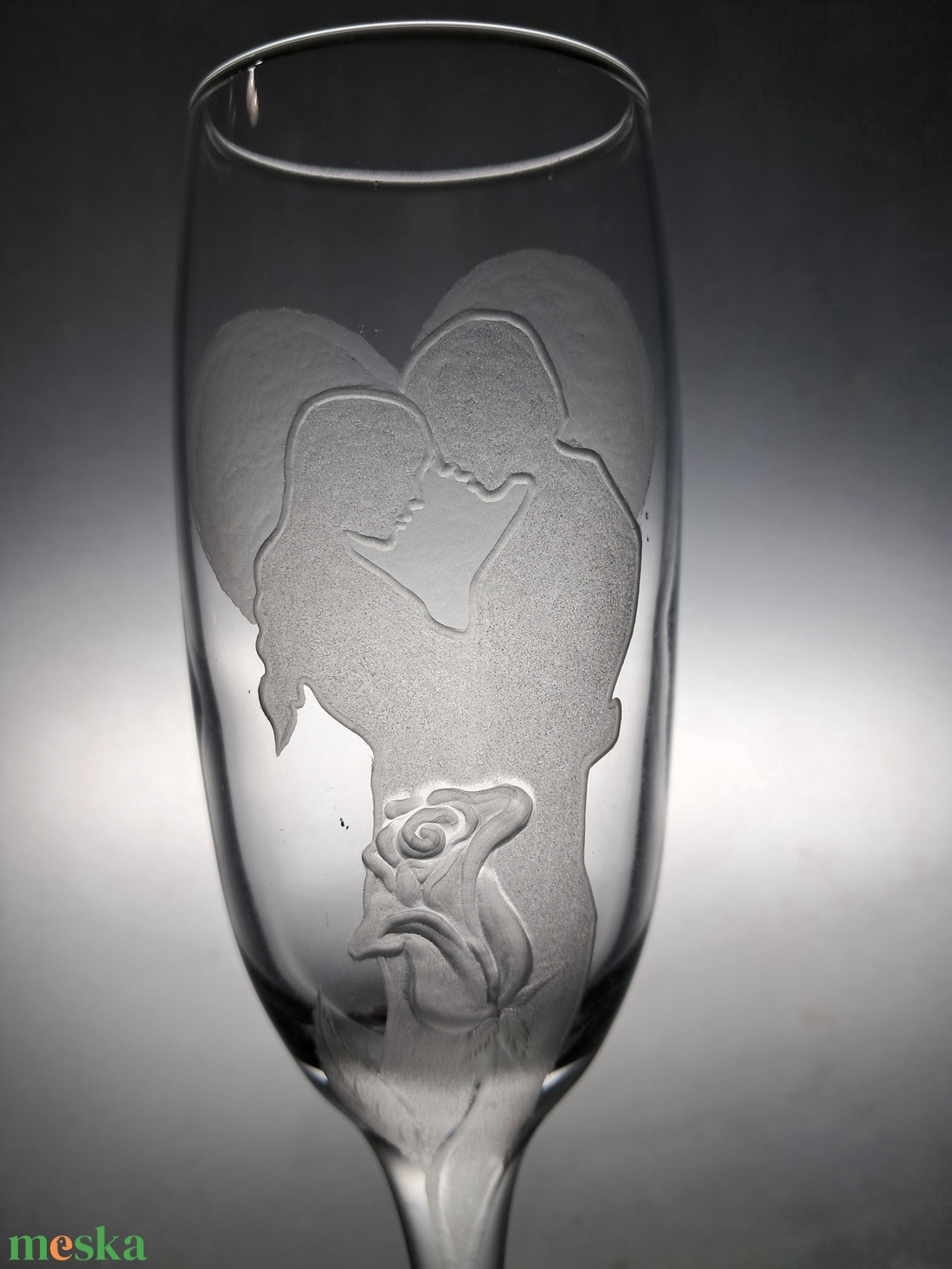 Szerelmes pohár 1 - esküvő - dekoráció - tálalás - Meska.hu