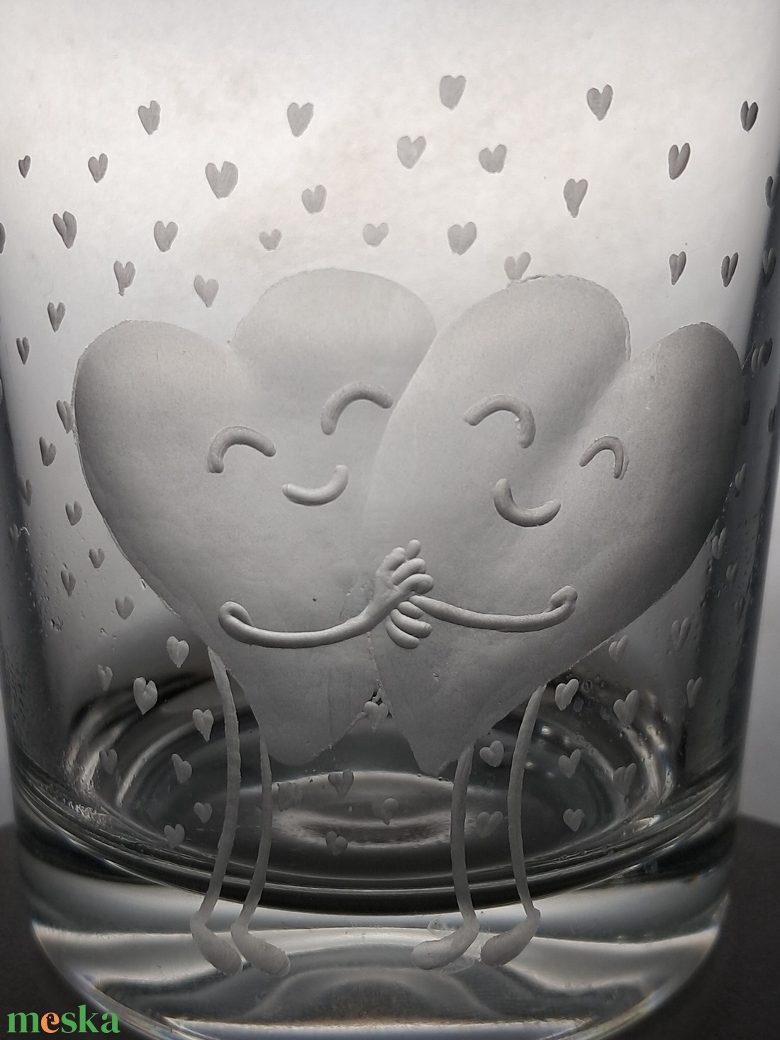 Szerelmes pohár 2 - esküvő - dekoráció - tálalás - Meska.hu