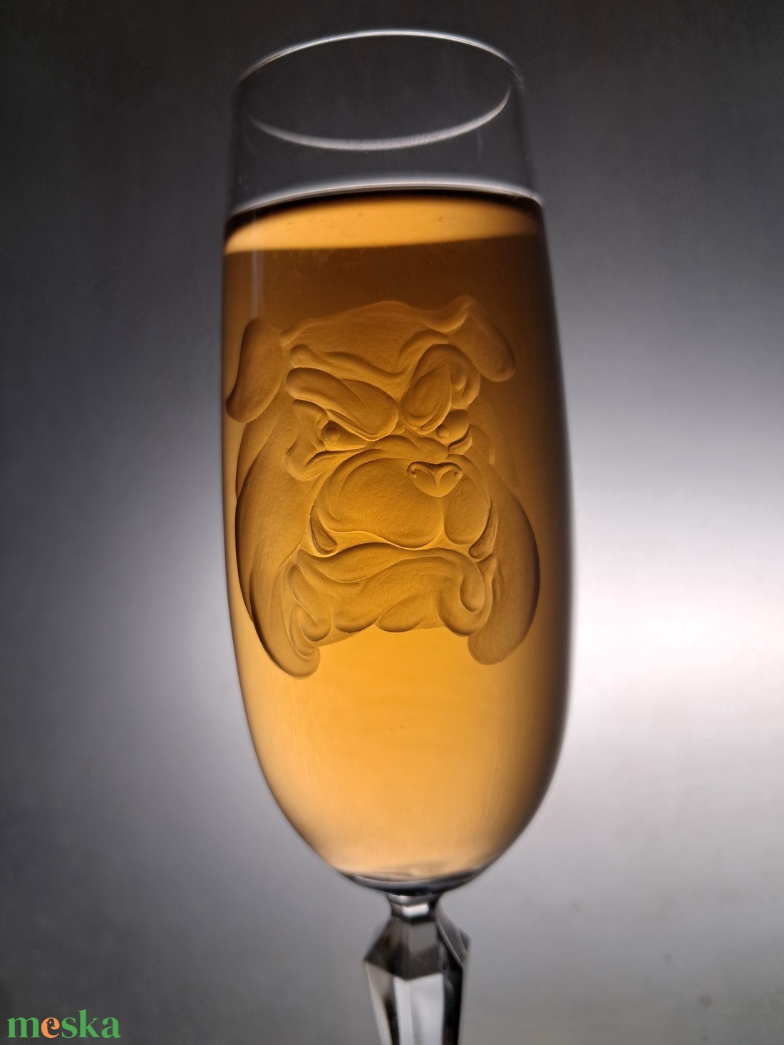 Kutyás, kézi gravírozású pohár - otthon & életmód - konyhafelszerelés, tálalás - tálalás - üveg & kancsó - Meska.hu