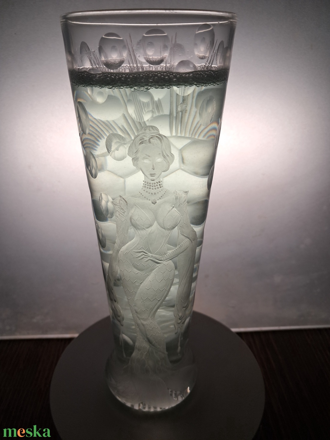 Női alakos-bogaras pohár - otthon & életmód - konyhafelszerelés, tálalás - tálalás - üveg & kancsó - Meska.hu