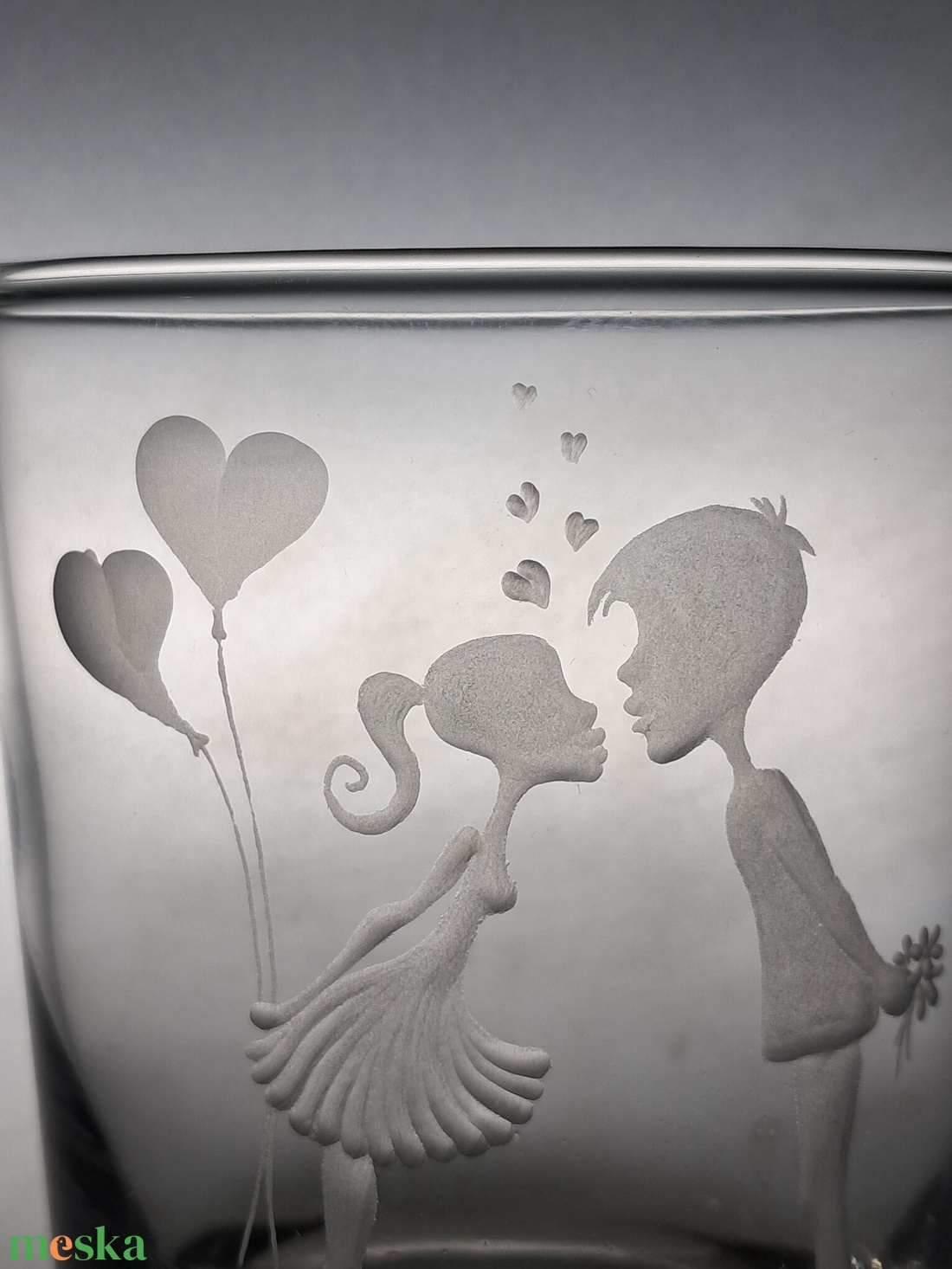 Szerelmes pohár 3 - esküvő - dekoráció - tálalás - Meska.hu