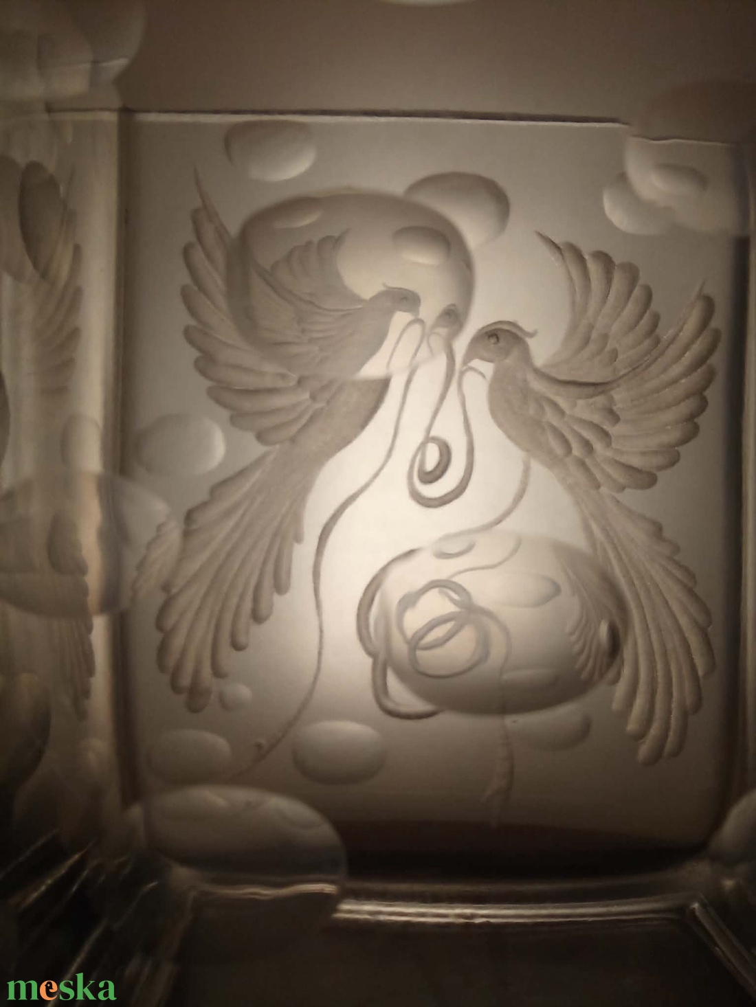 Szerelmes váza - esküvő - dekoráció - asztaldísz - Meska.hu