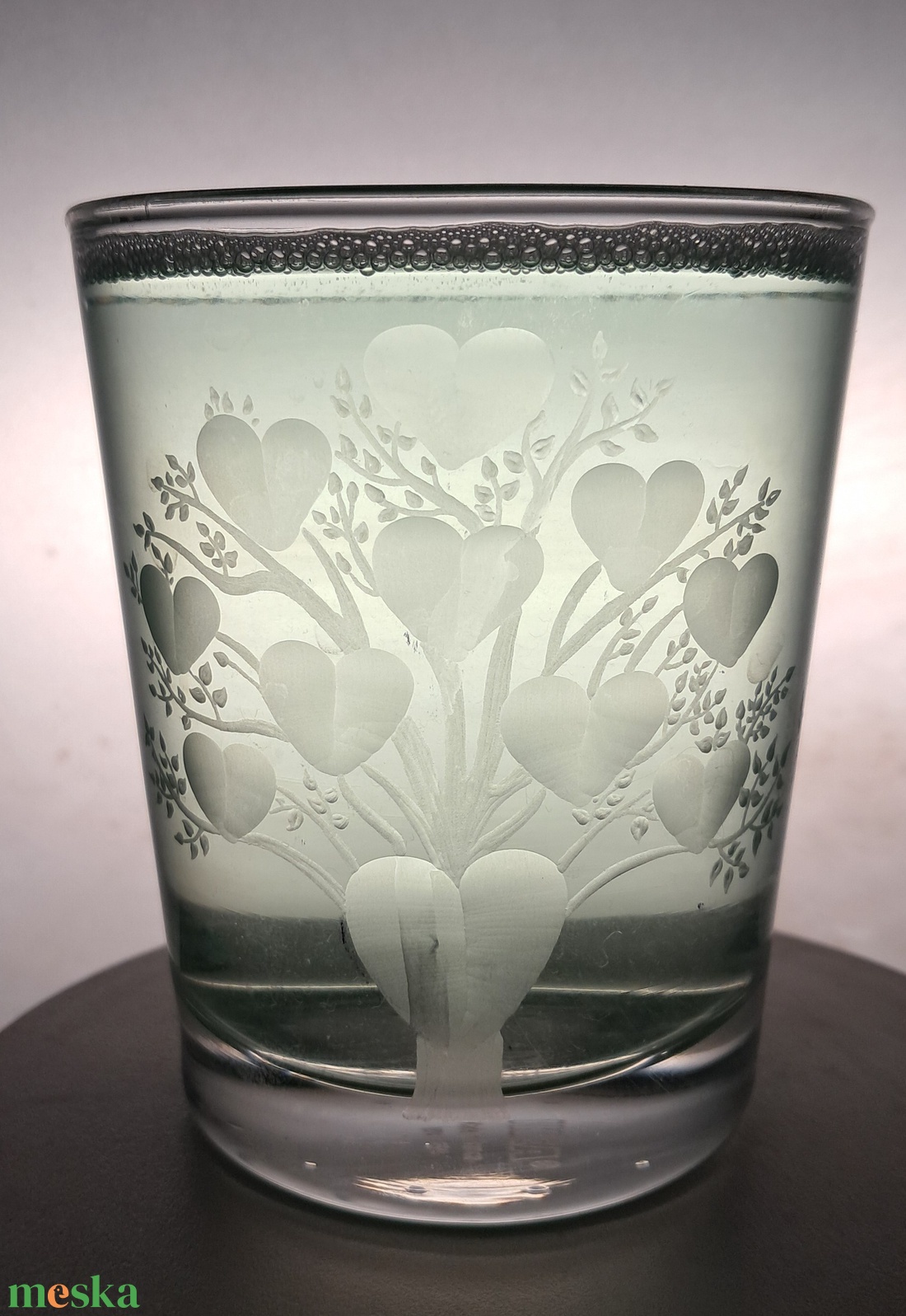 Szív-fa pohár - otthon & életmód - konyhafelszerelés, tálalás - tálalás - pohár - Meska.hu