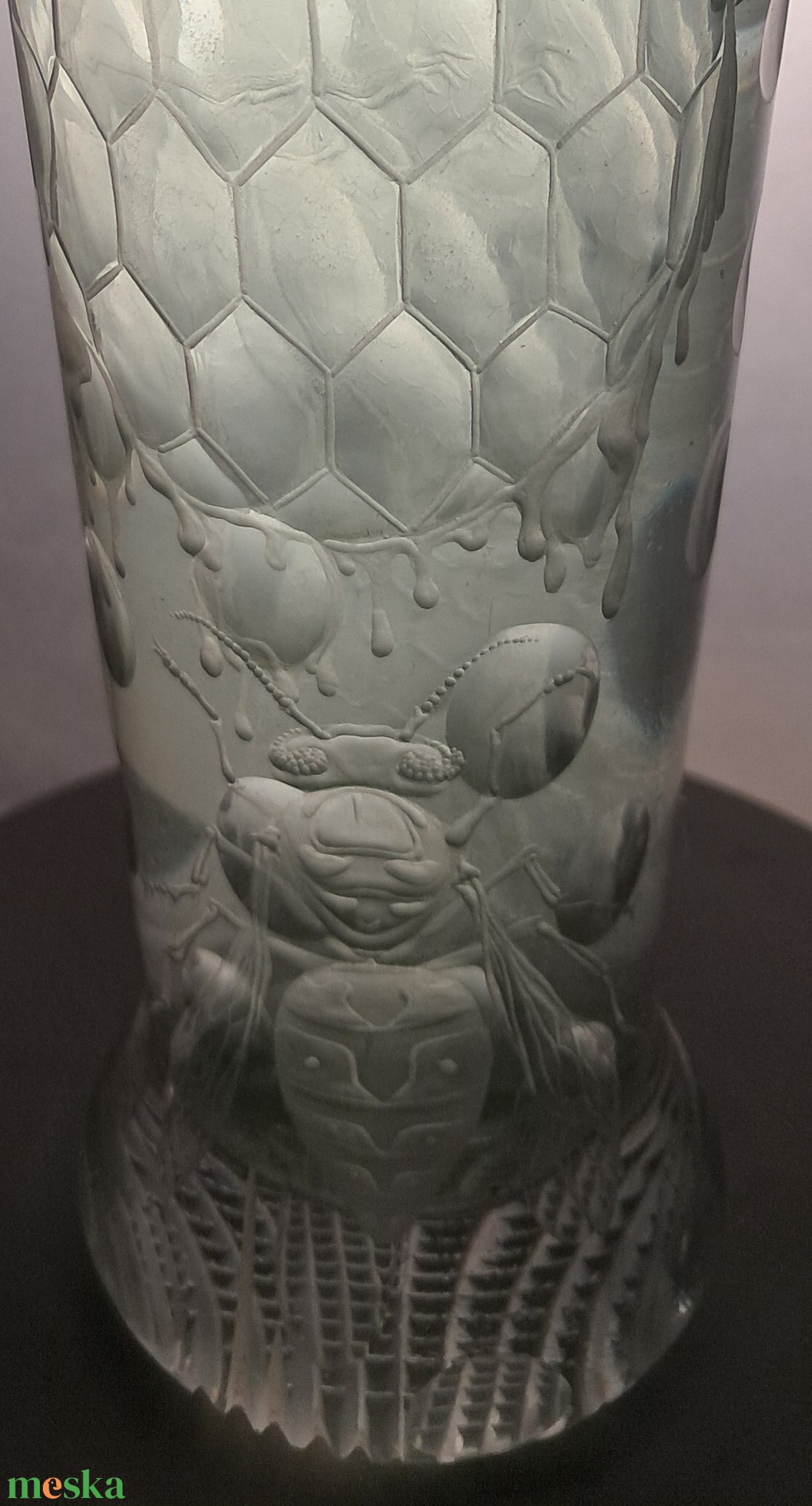 Női alakos-bogaras pohár - otthon & életmód - konyhafelszerelés, tálalás - tálalás - üveg & kancsó - Meska.hu