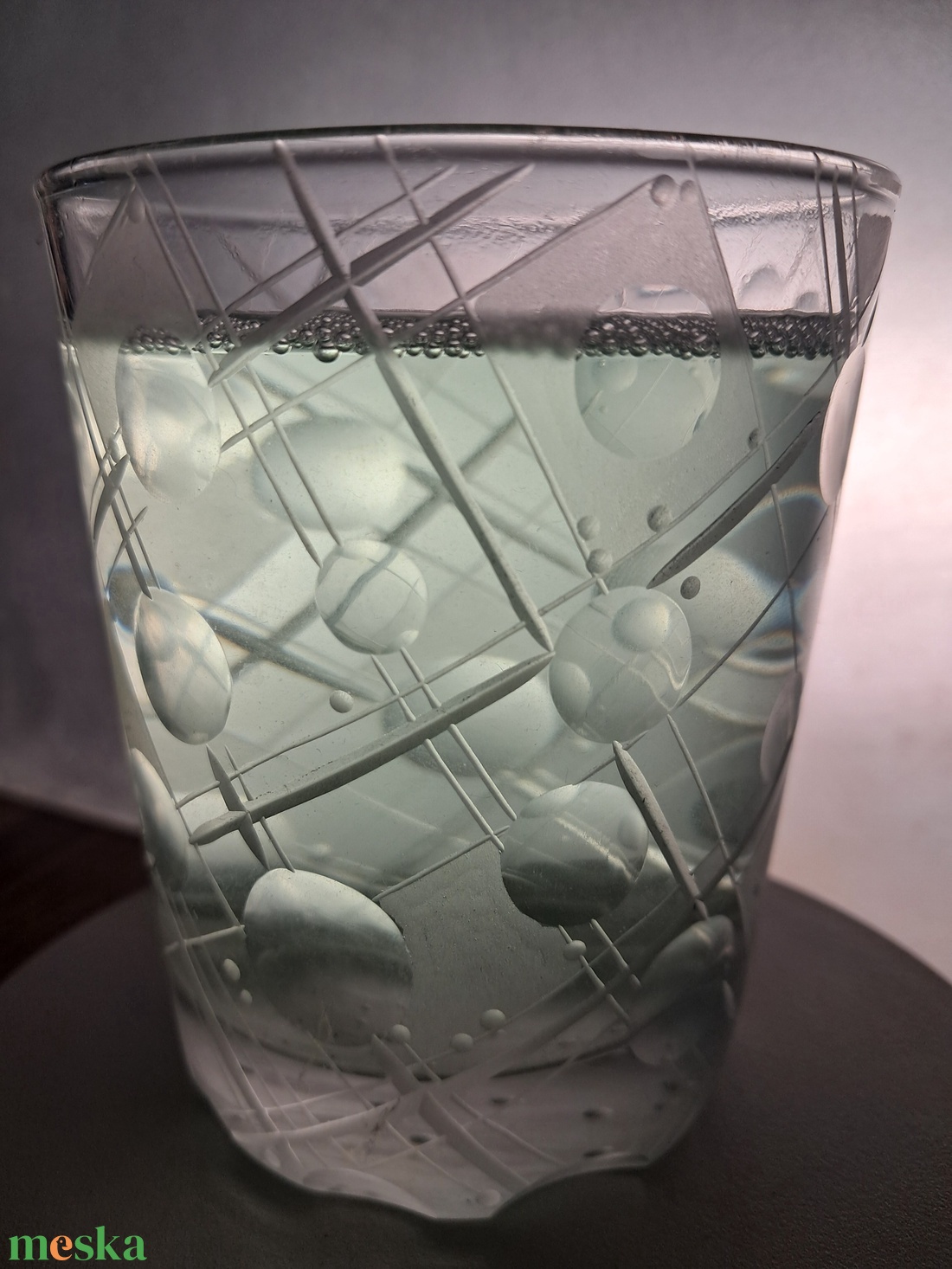 Forgás 2- geometriai mintás pohár - otthon & életmód - konyhafelszerelés, tálalás - tálalás - pohár - Meska.hu