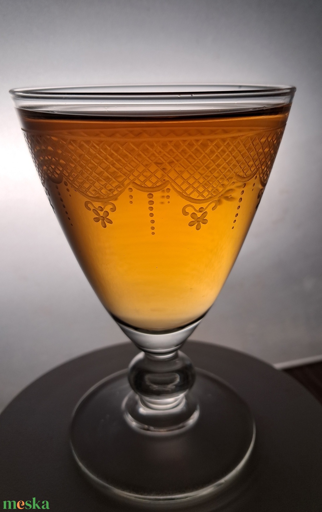 Csipkemintás pohár - otthon & életmód - konyhafelszerelés, tálalás - tálalás - üveg & kancsó - Meska.hu