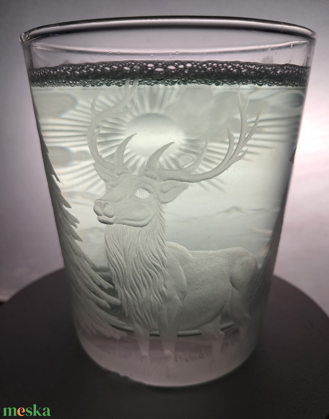 Szarvasos- erdős pohár - otthon & életmód - konyhafelszerelés, tálalás - tálalás - pohár - Meska.hu