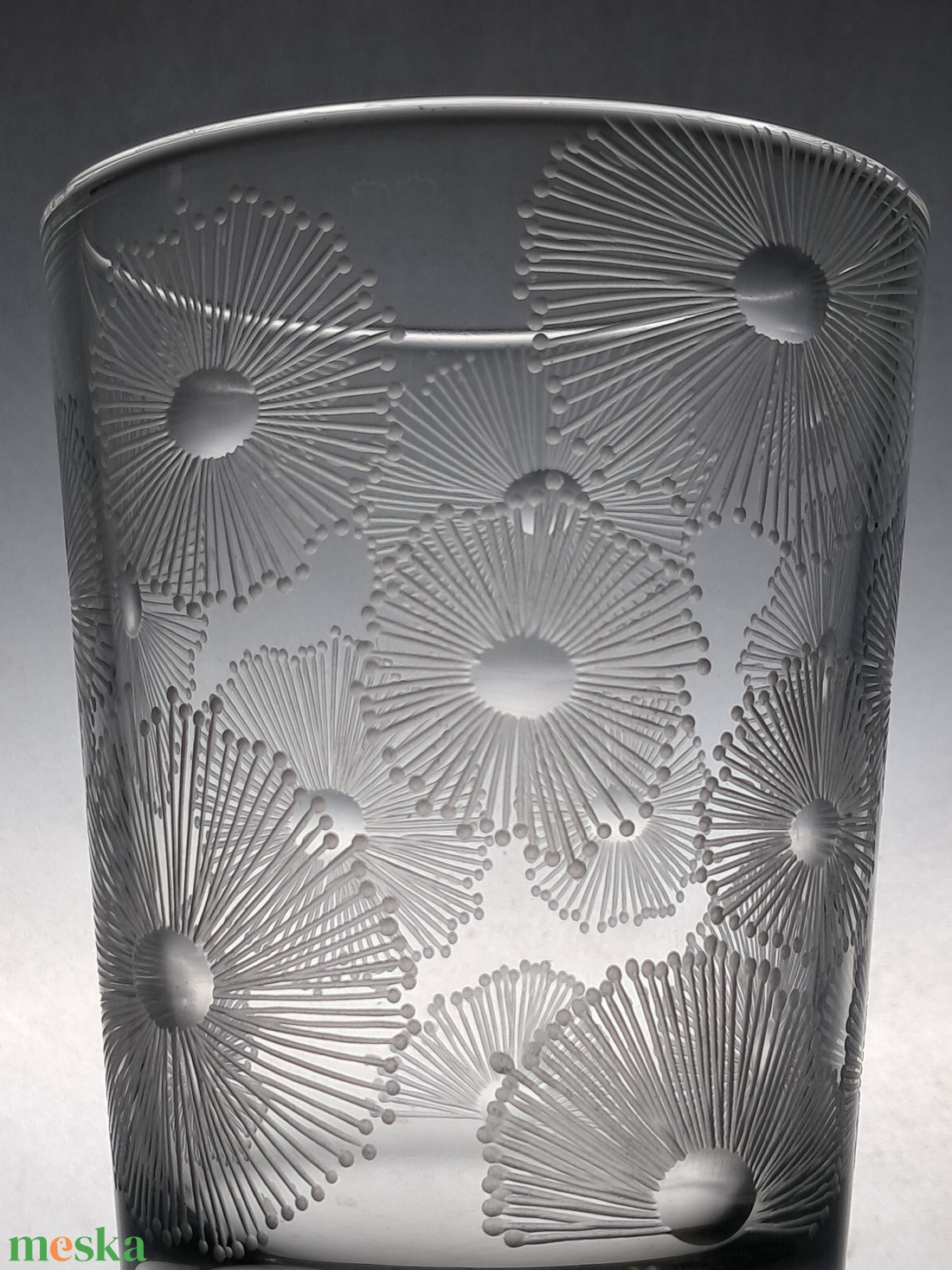 Virágos pohár nagy méretű - otthon & életmód - konyhafelszerelés, tálalás - tálalás - pohár - Meska.hu