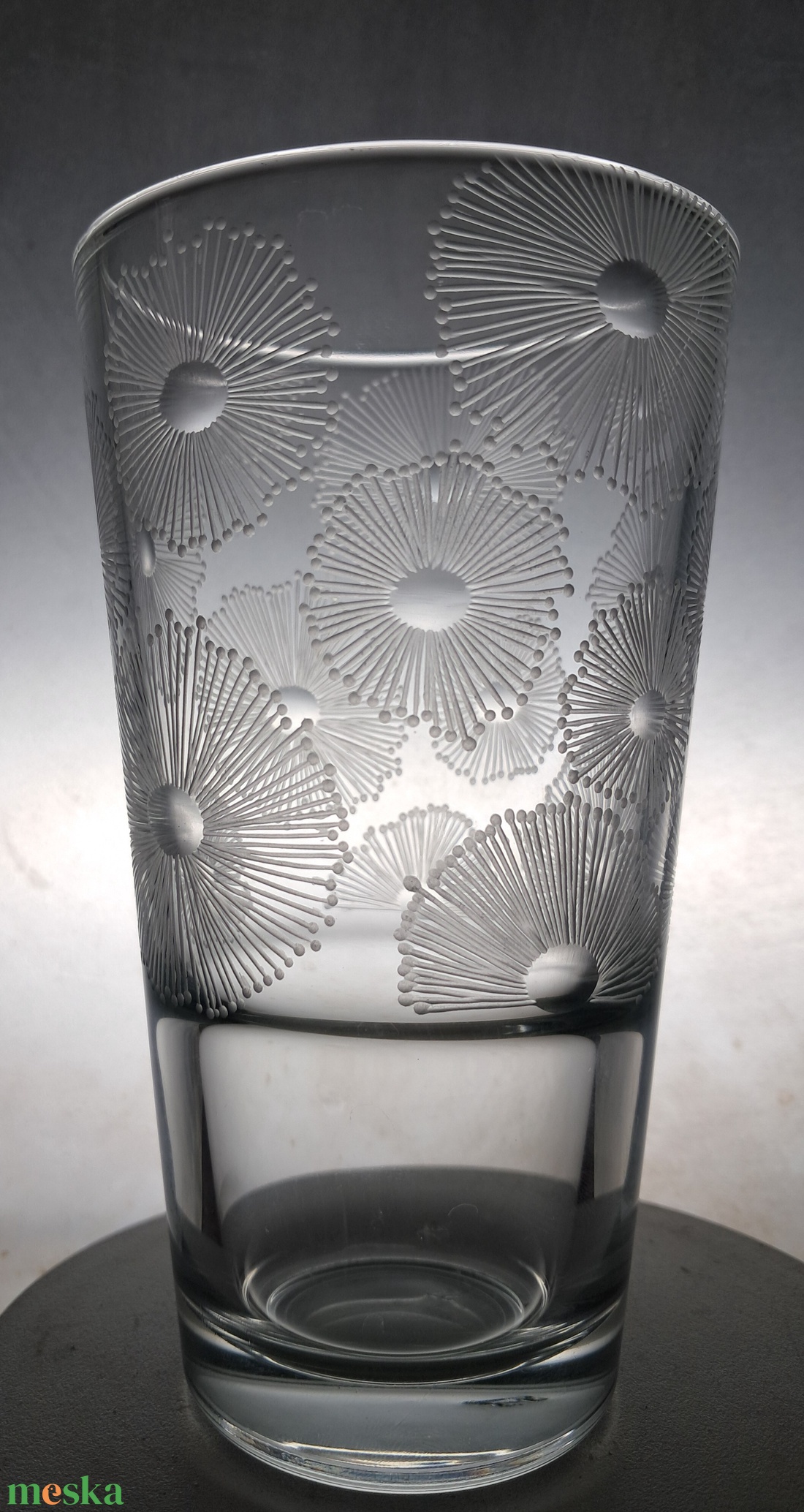 Virágos pohár nagy méretű - otthon & életmód - konyhafelszerelés, tálalás - tálalás - pohár - Meska.hu