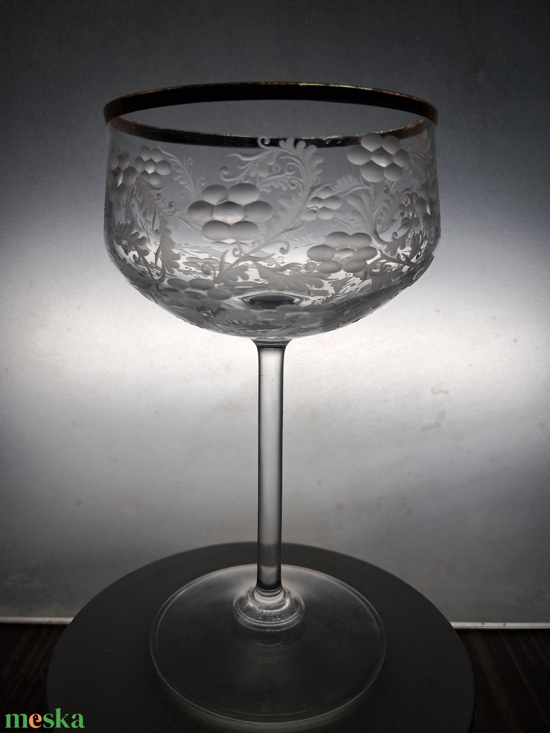 Virágos-indás pohár - otthon & életmód - konyhafelszerelés, tálalás - tálalás - pohár - Meska.hu