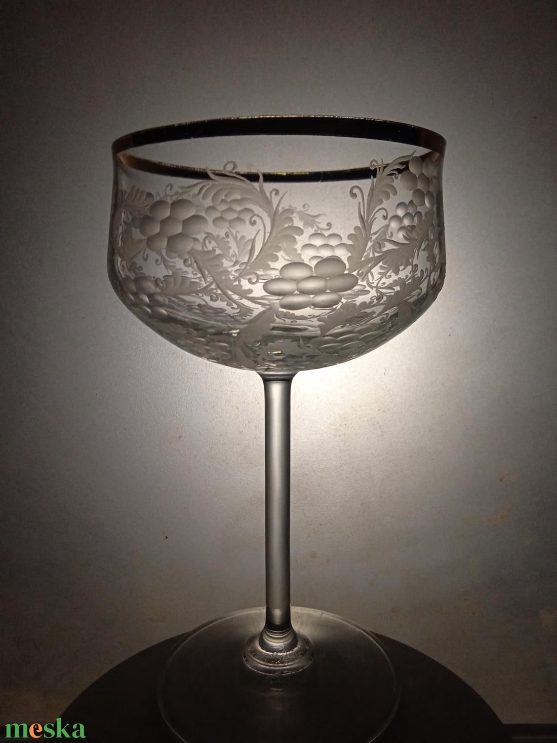 Virágos-indás pohár - otthon & életmód - konyhafelszerelés, tálalás - tálalás - pohár - Meska.hu