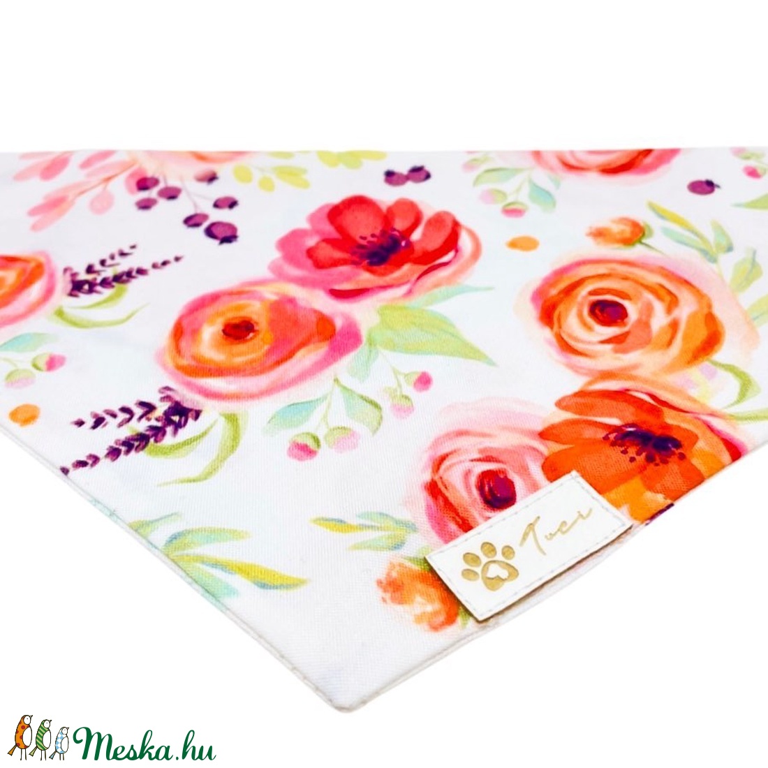 Virág mintás kutya sál - bandana - ruha & divat - sál, sapka, kendő - sál - Meska.hu Virág mintás kutya sál - bandana - ruha & divat - sál, sapka, kendő - sál - Meska.hu