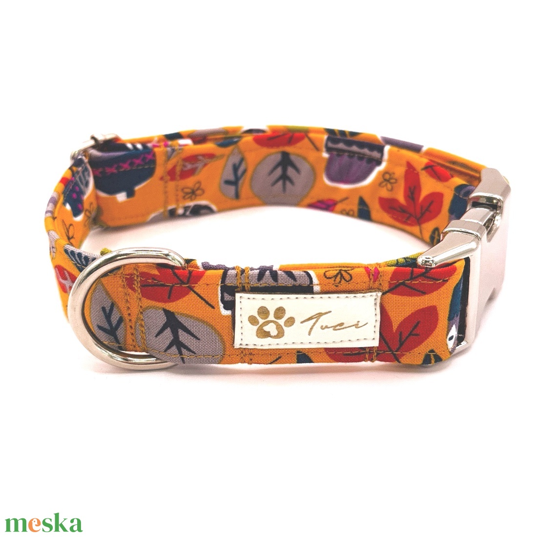 Séta az őszben nyakörv -  kutya számára  - otthon & életmód - kisállatoknak - kutyáknak - kutya nyakörv - Meska.hu