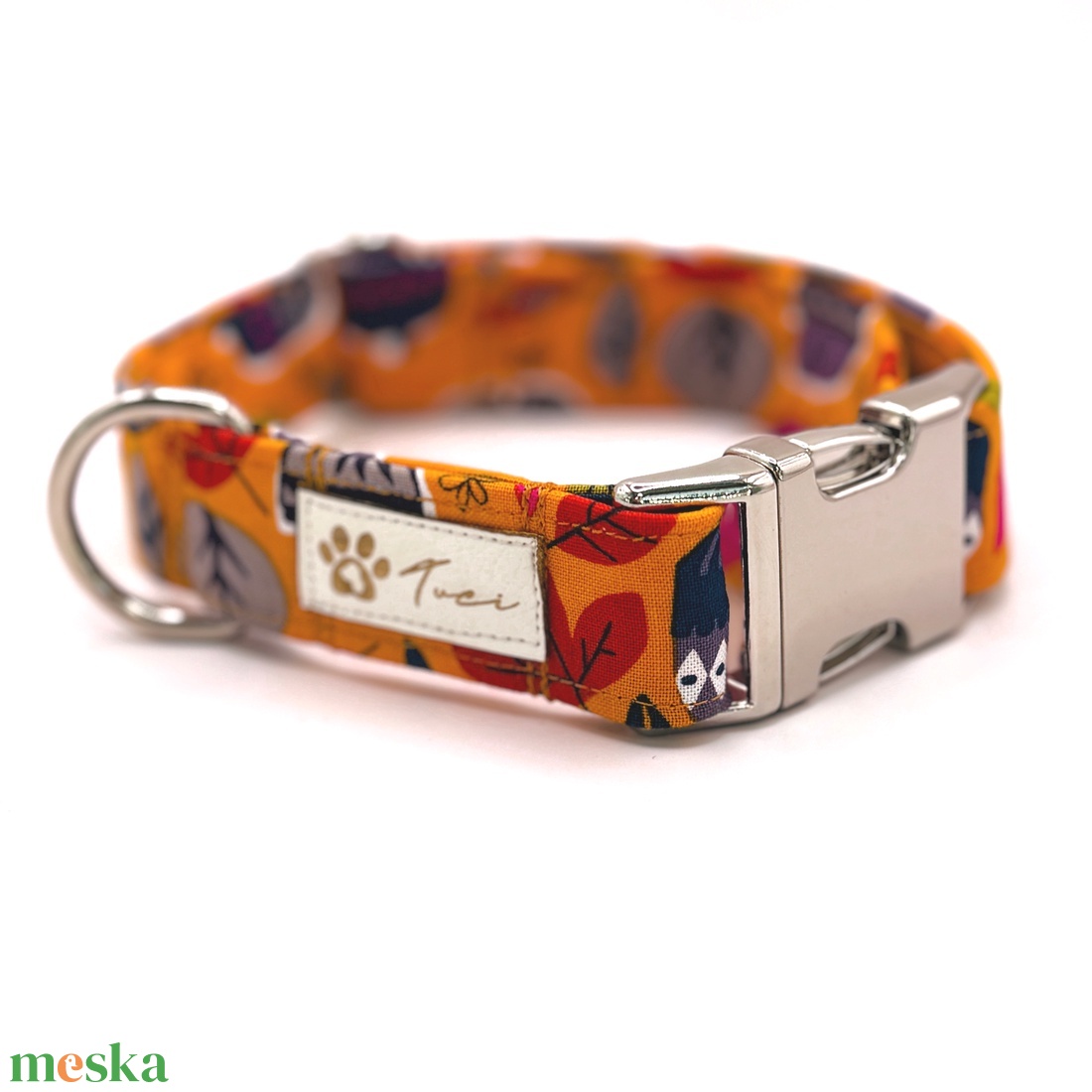 Séta az őszben nyakörv -  kutya számára  - otthon & életmód - kisállatoknak - kutyáknak - kutya nyakörv - Meska.hu
