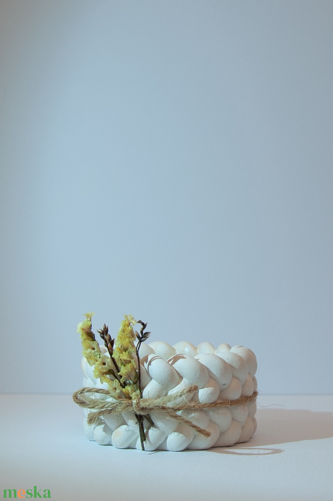 Gipsz mécsestartó 4db - otthon & életmód - gyertya, illat, aroma - mécses és mécsestartó - Meska.hu