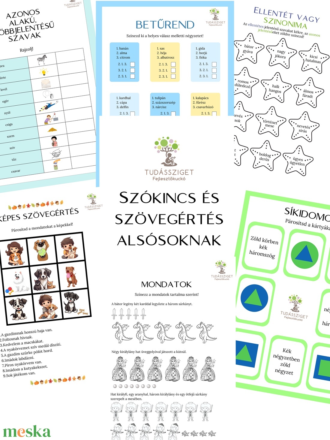 Szókincs és szövegértés alsósoknak - játék & sport - készségfejlesztő és logikai játék - oktató játékok - Meska.hu Szókincs és szövegértés alsósoknak - játék & sport - készségfejlesztő és logikai játék - oktató játékok - Meska.hu