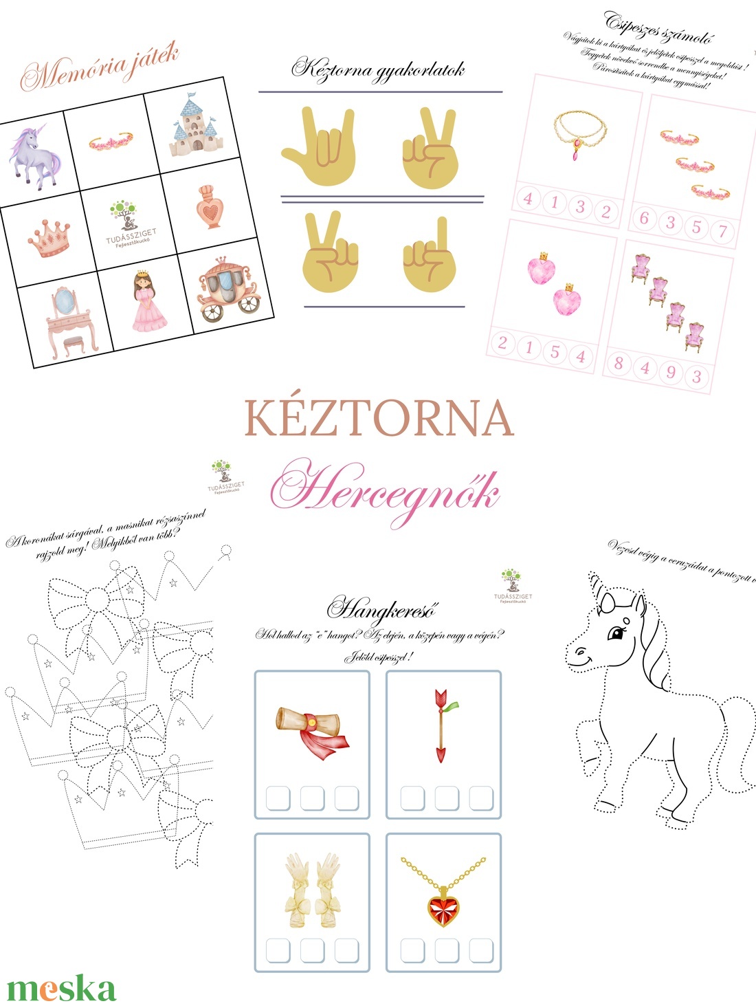Kéztorna - Hercegnők - játék & sport - készségfejlesztő és logikai játék - oktató játékok - Meska.hu Kéztorna - Hercegnők - játék & sport - készségfejlesztő és logikai játék - oktató játékok - Meska.hu