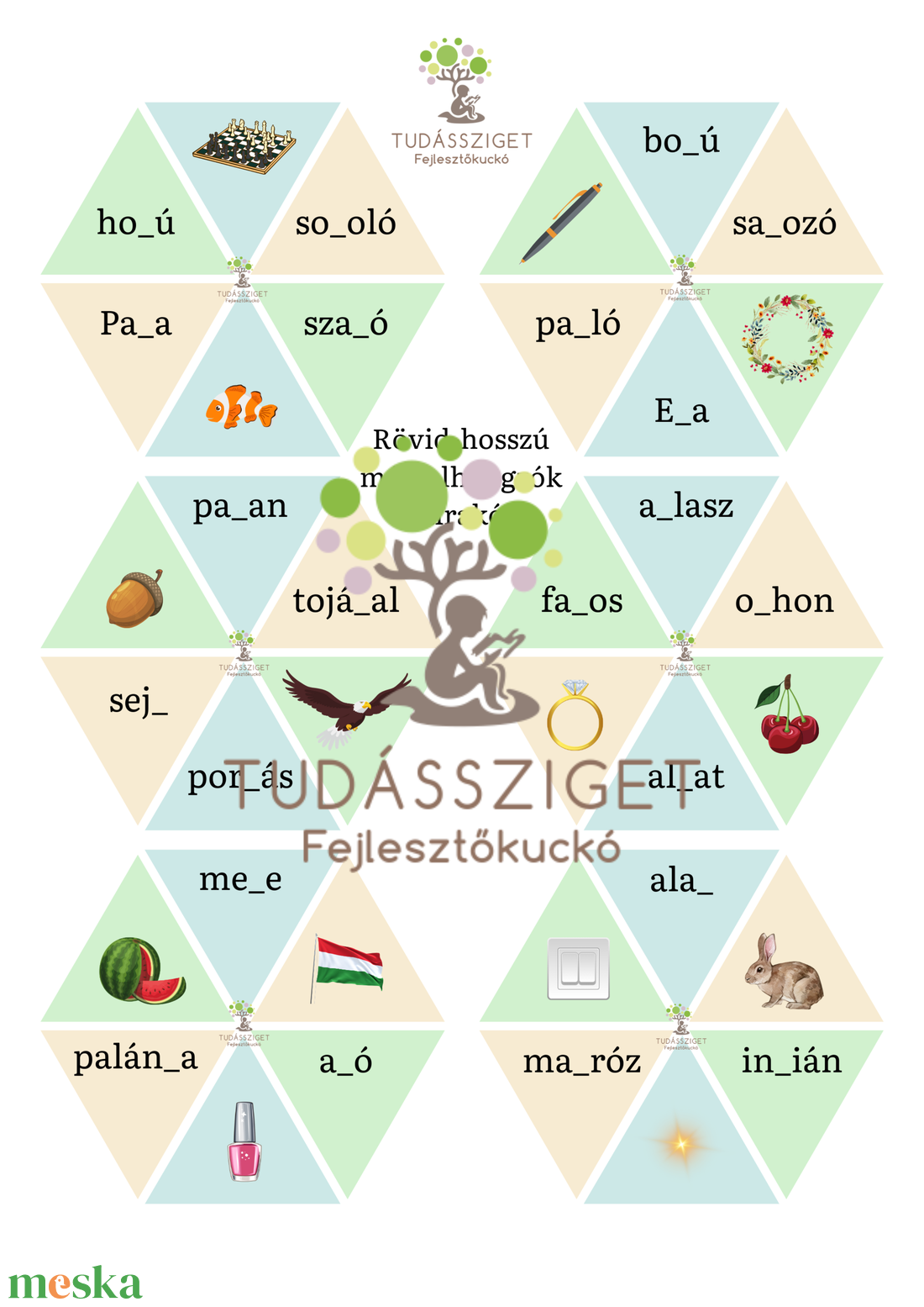 Rövid-hosszú mássalhangzók - játék & sport - készségfejlesztő és logikai játék - oktató játékok - Meska.hu Rövid-hosszú mássalhangzók - játék & sport - készségfejlesztő és logikai játék - oktató játékok - Meska.hu