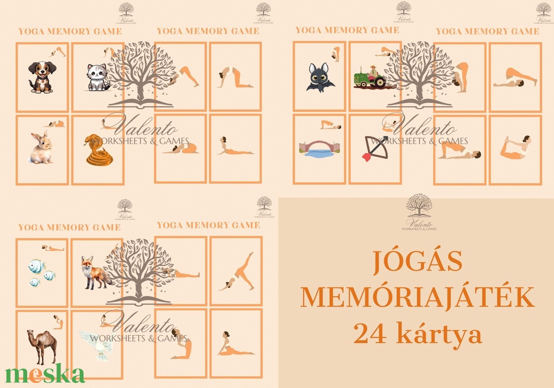 Jógás memóriajáték - játék & sport - készségfejlesztő és logikai játék - oktató játékok - Meska.hu Jógás memóriajáték - játék & sport - készségfejlesztő és logikai játék - oktató játékok - Meska.hu