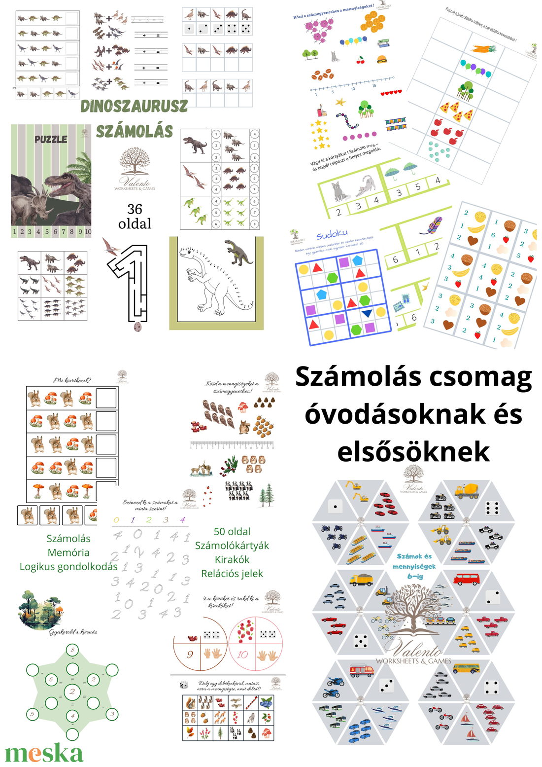 Számolás csomag óvodásoknak és elsősöknek - játék & sport - készségfejlesztő és logikai játék - oktató játékok - Meska.hu Számolás csomag óvodásoknak és elsősöknek - játék & sport - készségfejlesztő és logikai játék - oktató játékok - Meska.hu