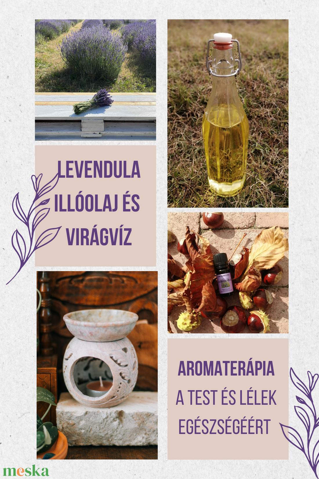 Levendula illóolaj - kellékek & szerszámok - kozmetikai alapanyag - illóolajok - Meska.hu