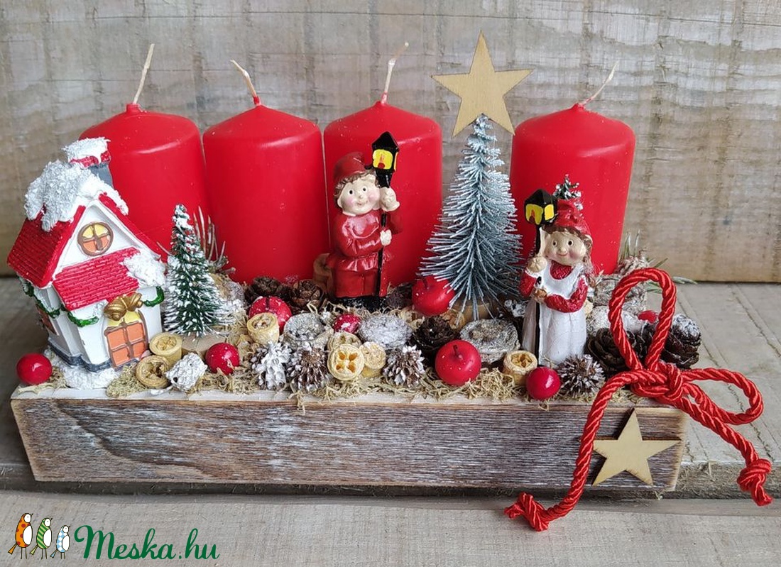 Adventi, karácsonyi asztaldísz - karácsony - Meska.hu Adventi, karácsonyi asztaldísz - karácsony - Meska.hu