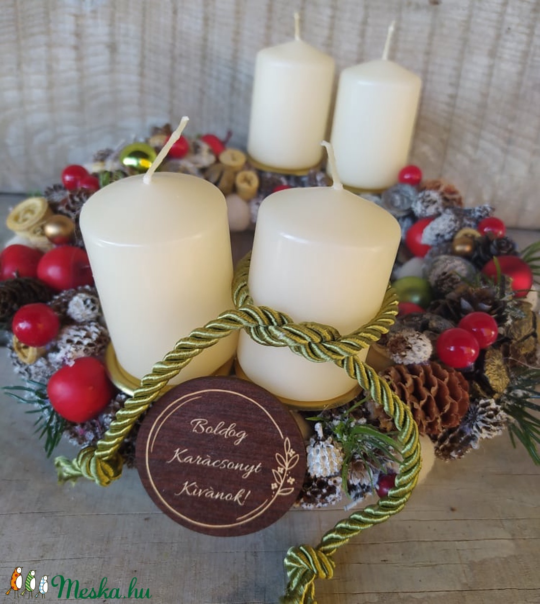 Adventi koszorú vidám színekkel,táblácskával - karácsony - adventi díszek - adventi koszorú - Meska.hu Adventi koszorú vidám színekkel,táblácskával - karácsony - adventi díszek - adventi koszorú - Meska.hu
