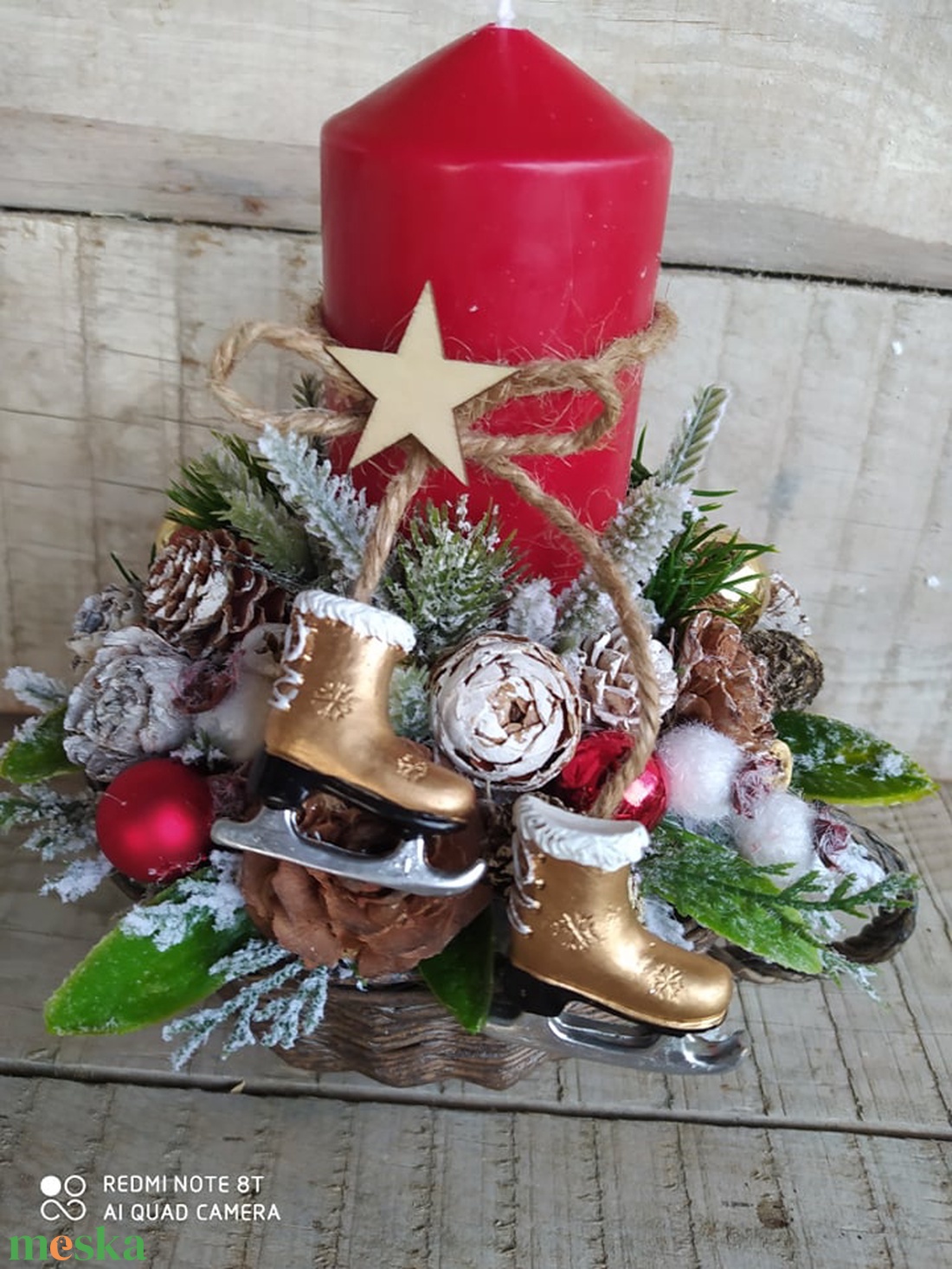 Karácsonyi, adventi asztaldísz korcsolyával - karácsony - adventi díszek - adventi asztaldísz - Meska.hu Karácsonyi, adventi asztaldísz korcsolyával - karácsony - adventi díszek - adventi asztaldísz - Meska.hu