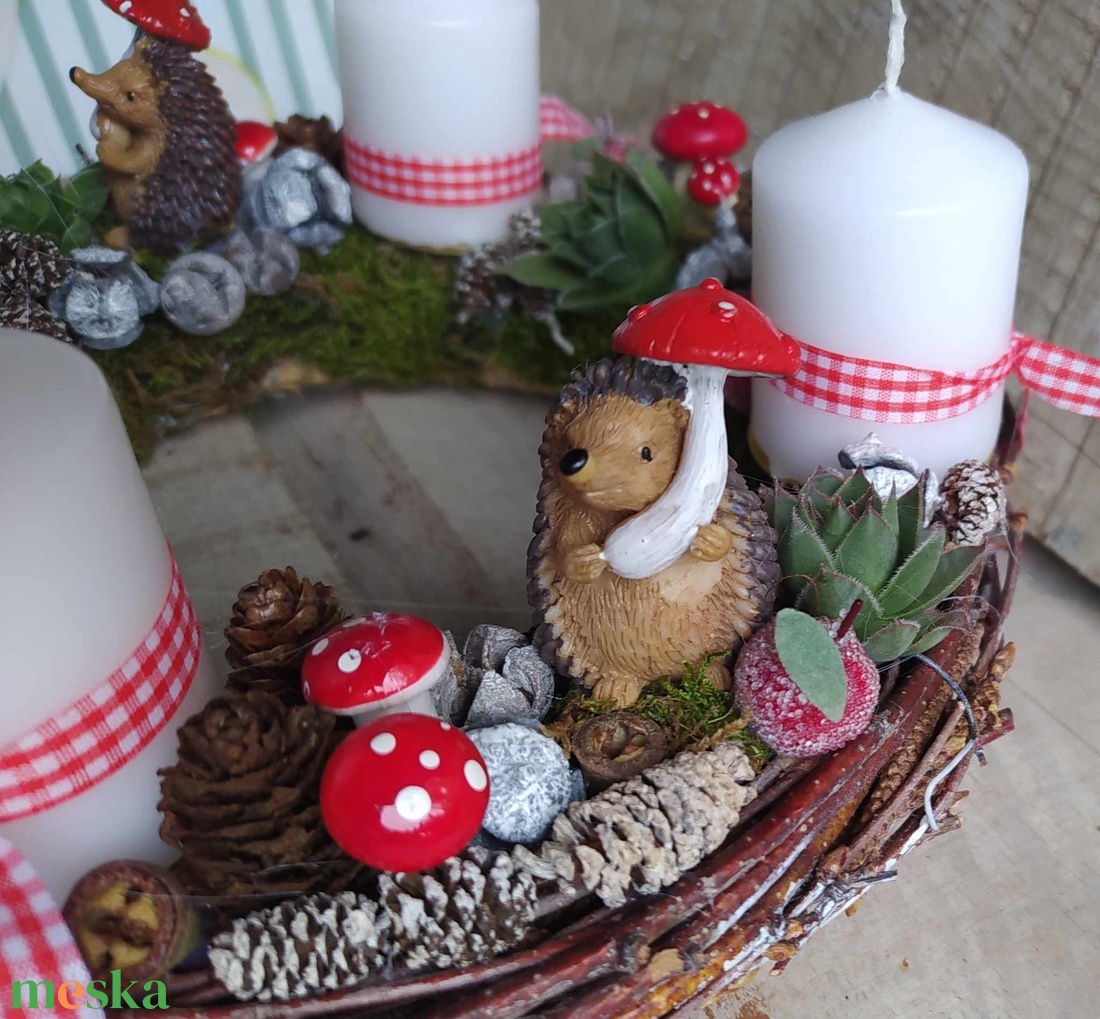 Adventi koszorú, asztali dísz - karácsony - adventi díszek - adventi koszorú - Meska.hu Adventi koszorú, asztali dísz - karácsony - adventi díszek - adventi koszorú - Meska.hu