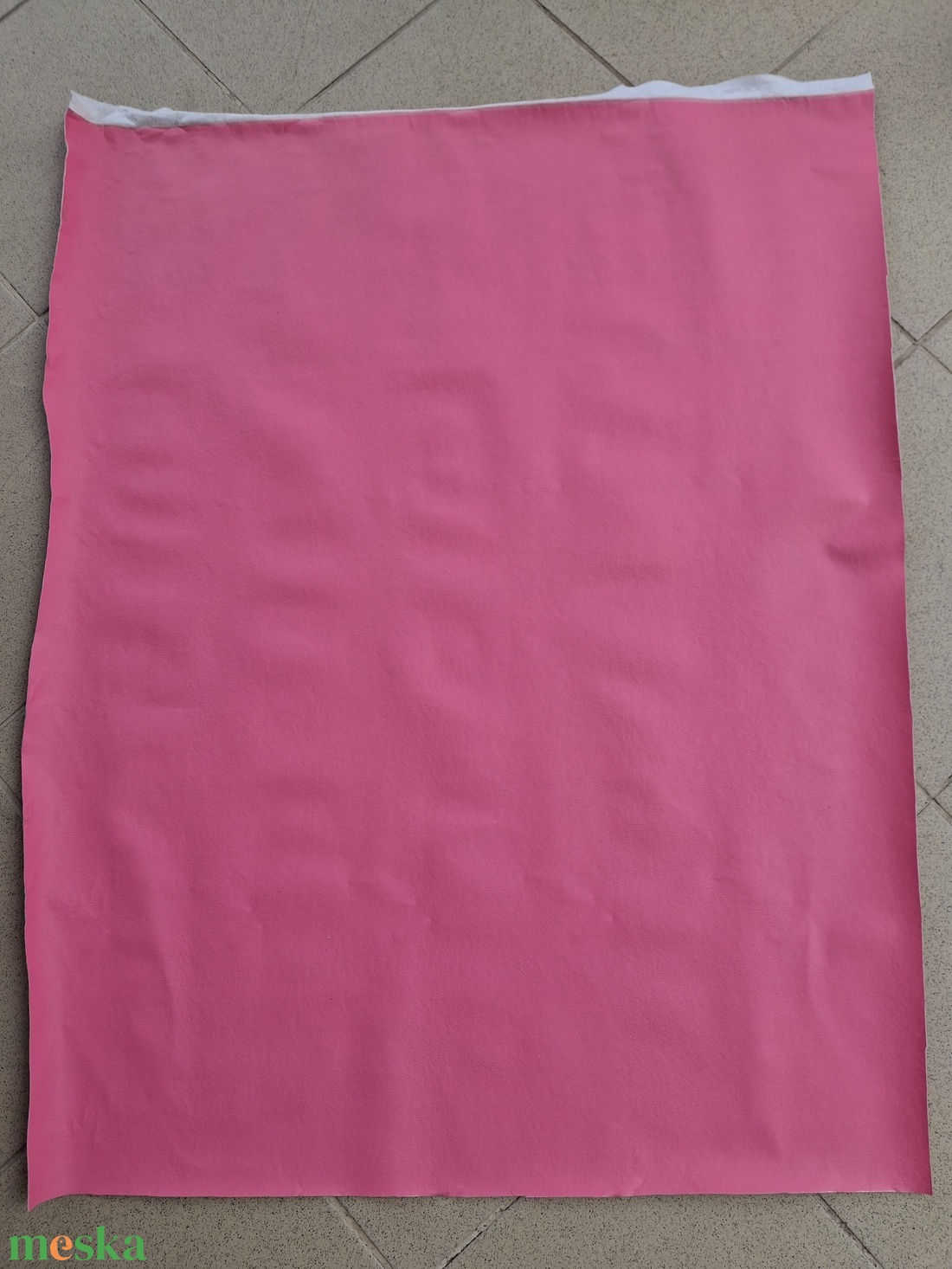 Műbőr pink - kellékek & szerszámok - rövidáru - maradék bőr anyag - Meska.hu