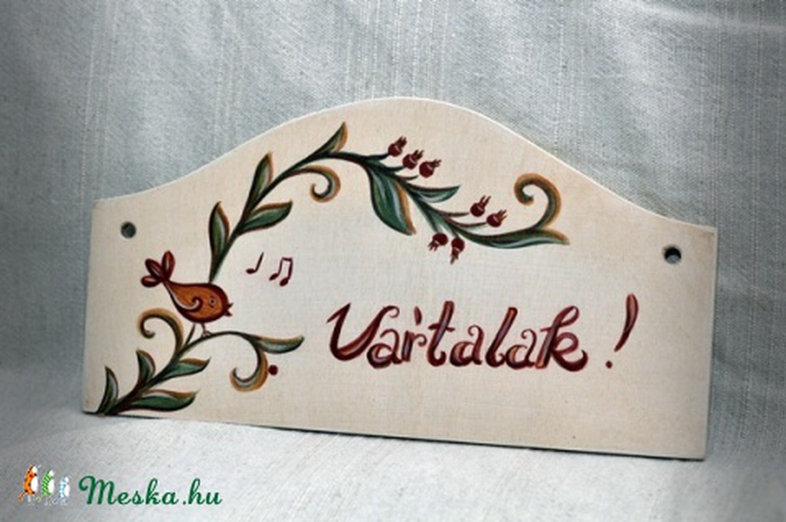 Isten hozott tábla , ajtódísz -  - Meska.hu