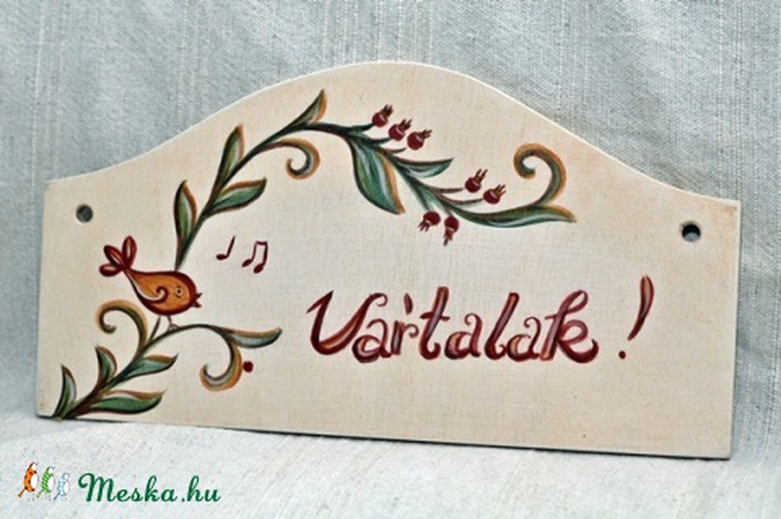 Isten hozott tábla , ajtódísz -  - Meska.hu