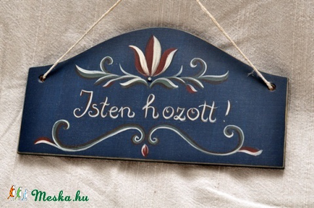 Isten hozott tábla , ajtódísz -  - Meska.hu