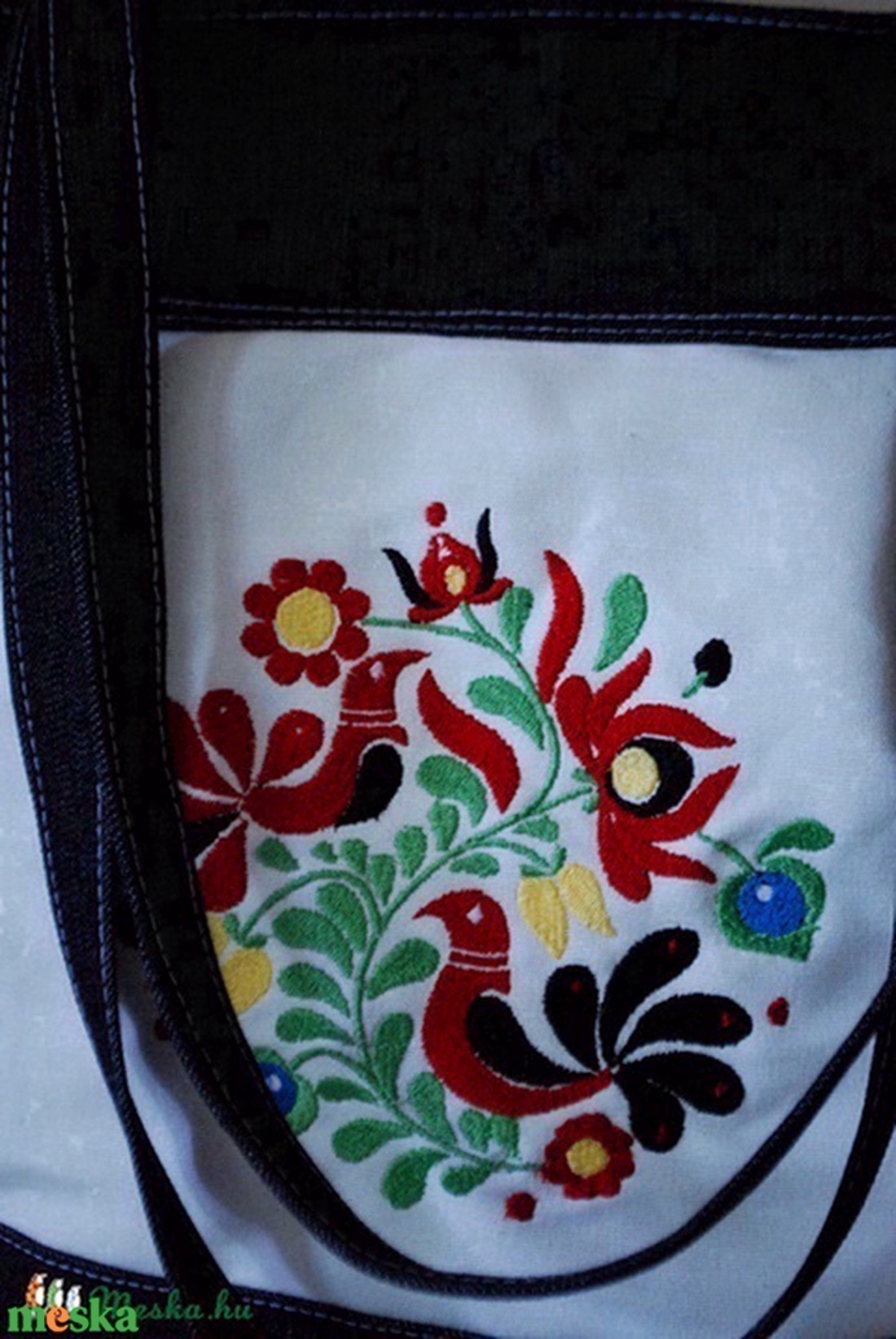 Hímzett matyó válltáska - táska & tok - kézitáska & válltáska - válltáska - Meska.hu