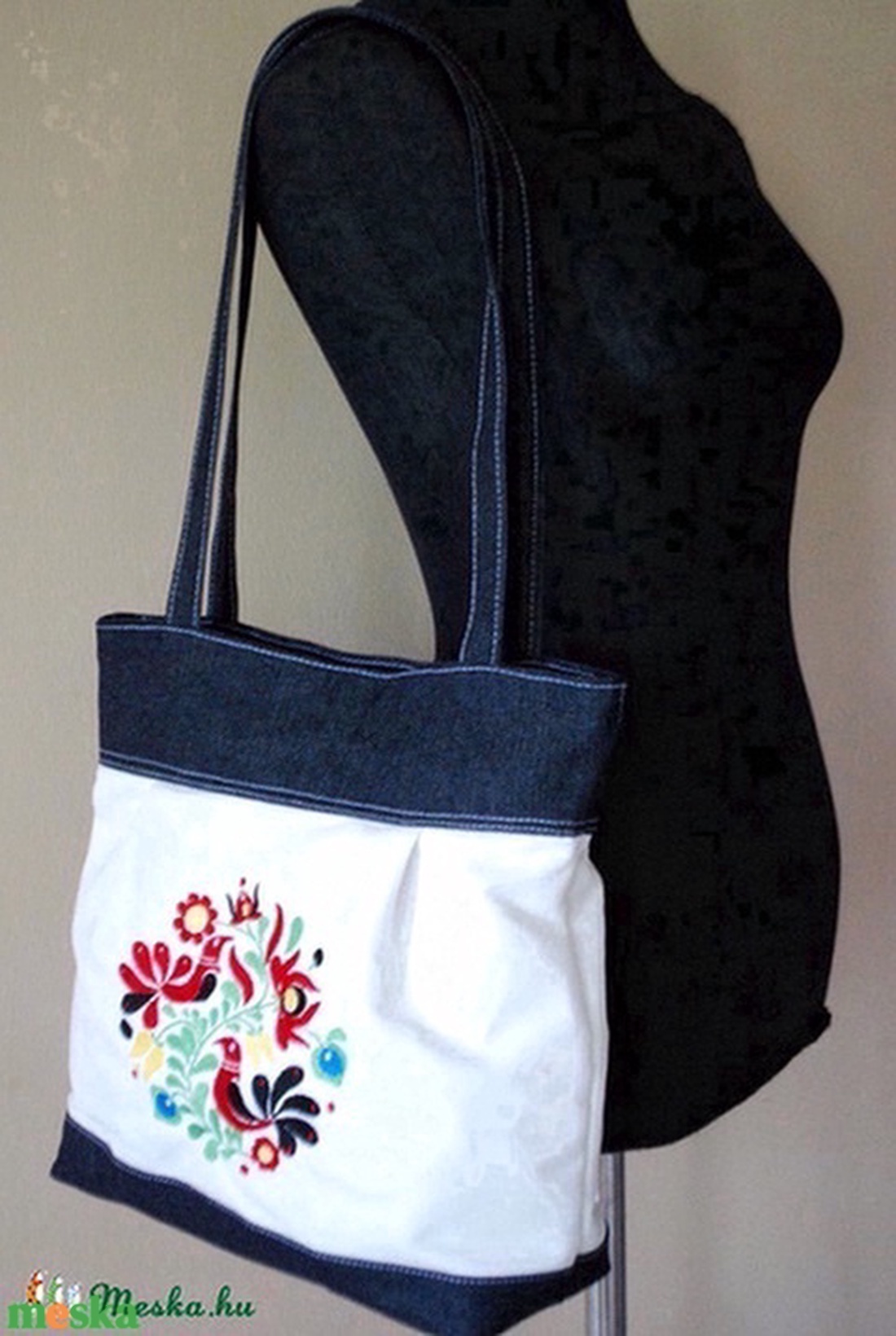 Hímzett matyó válltáska - táska & tok - kézitáska & válltáska - válltáska - Meska.hu