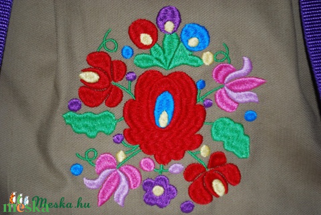 Matyó mintás oldaltáska - táska & tok - kézitáska & válltáska - vállon átvethető táska - Meska.hu