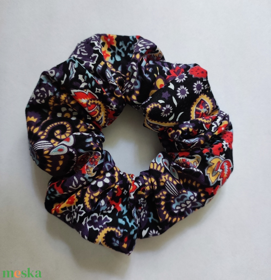 Scrunchie textil hajgumi paisley török mintás - ruha & divat - hajdísz & hajcsat - hajgumi - Meska.hu