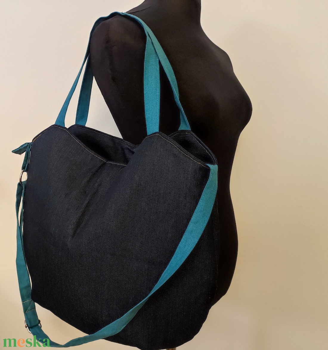 Óriás farmertáska - táska & tok - kézitáska & válltáska - válltáska - Meska.hu