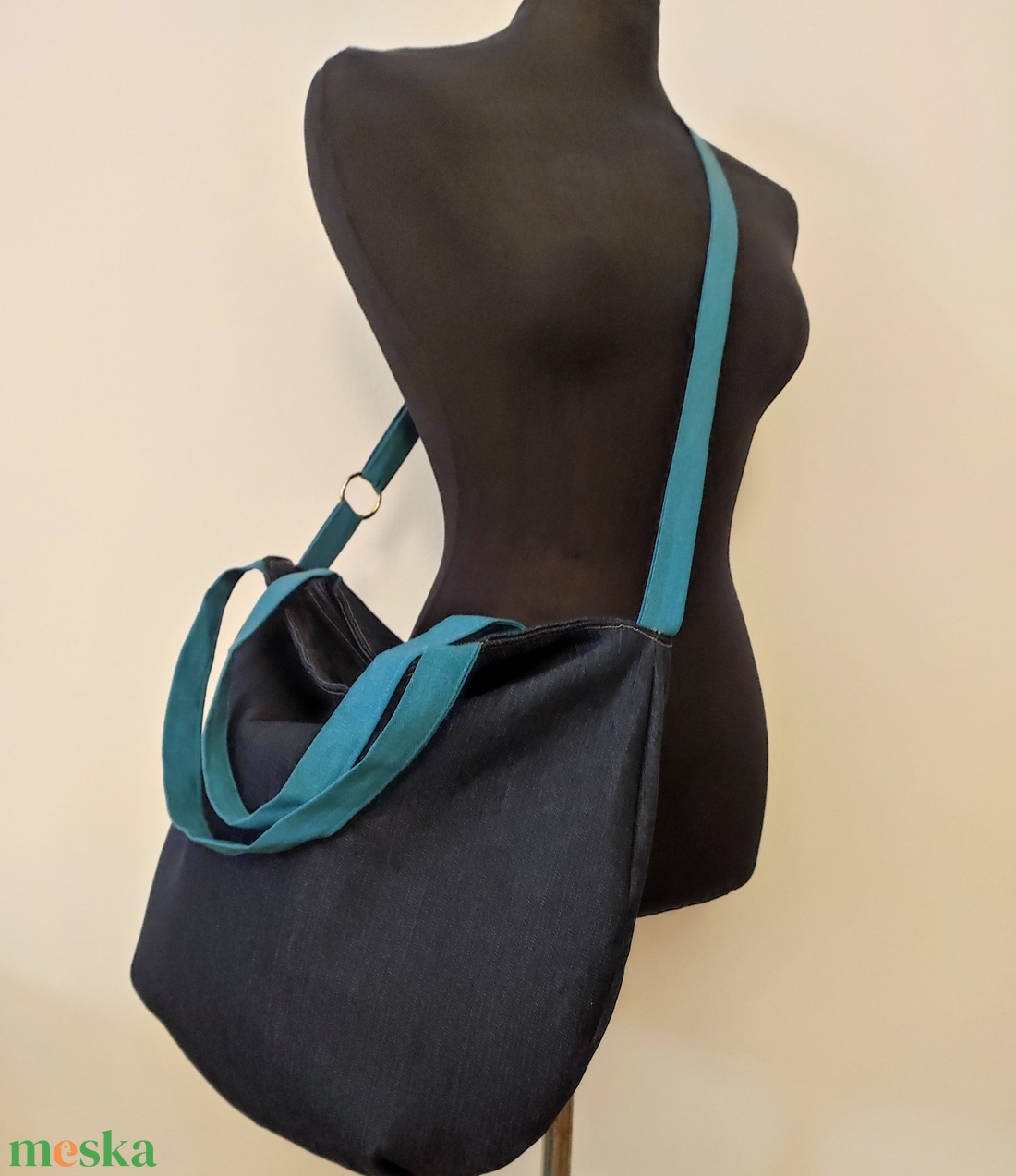 Óriás farmertáska - táska & tok - kézitáska & válltáska - válltáska - Meska.hu