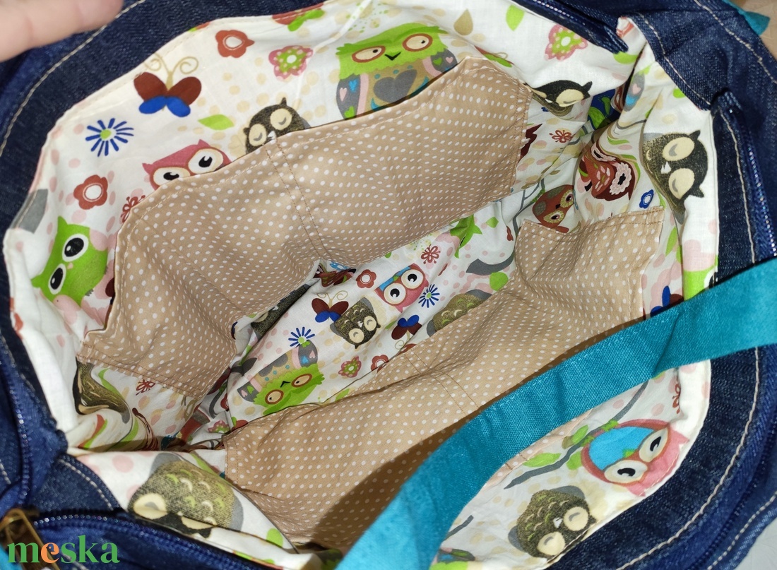 Óriás farmertáska - táska & tok - kézitáska & válltáska - válltáska - Meska.hu