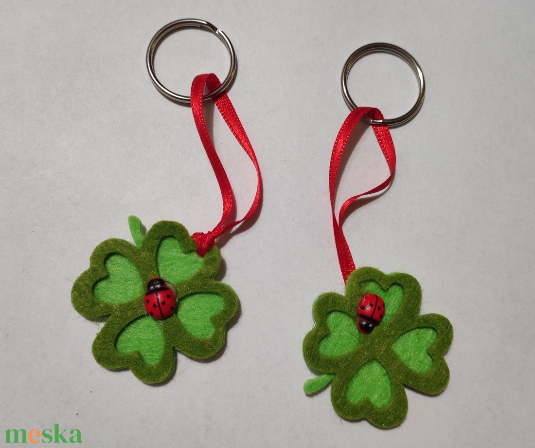 Négylevelű lóhere kulcstartó  - táska & tok - kulcstartó & táskadísz - kulcstartó - Meska.hu