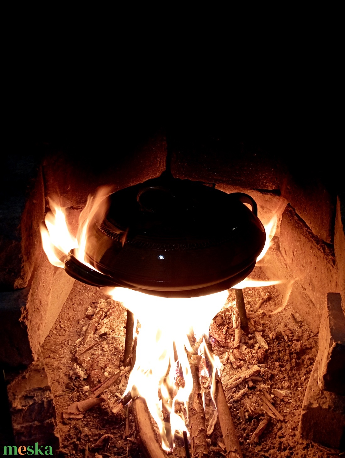 Grilltál fedővel  - otthon & életmód - ház & kert - bográcsozás, grillezés - Meska.hu