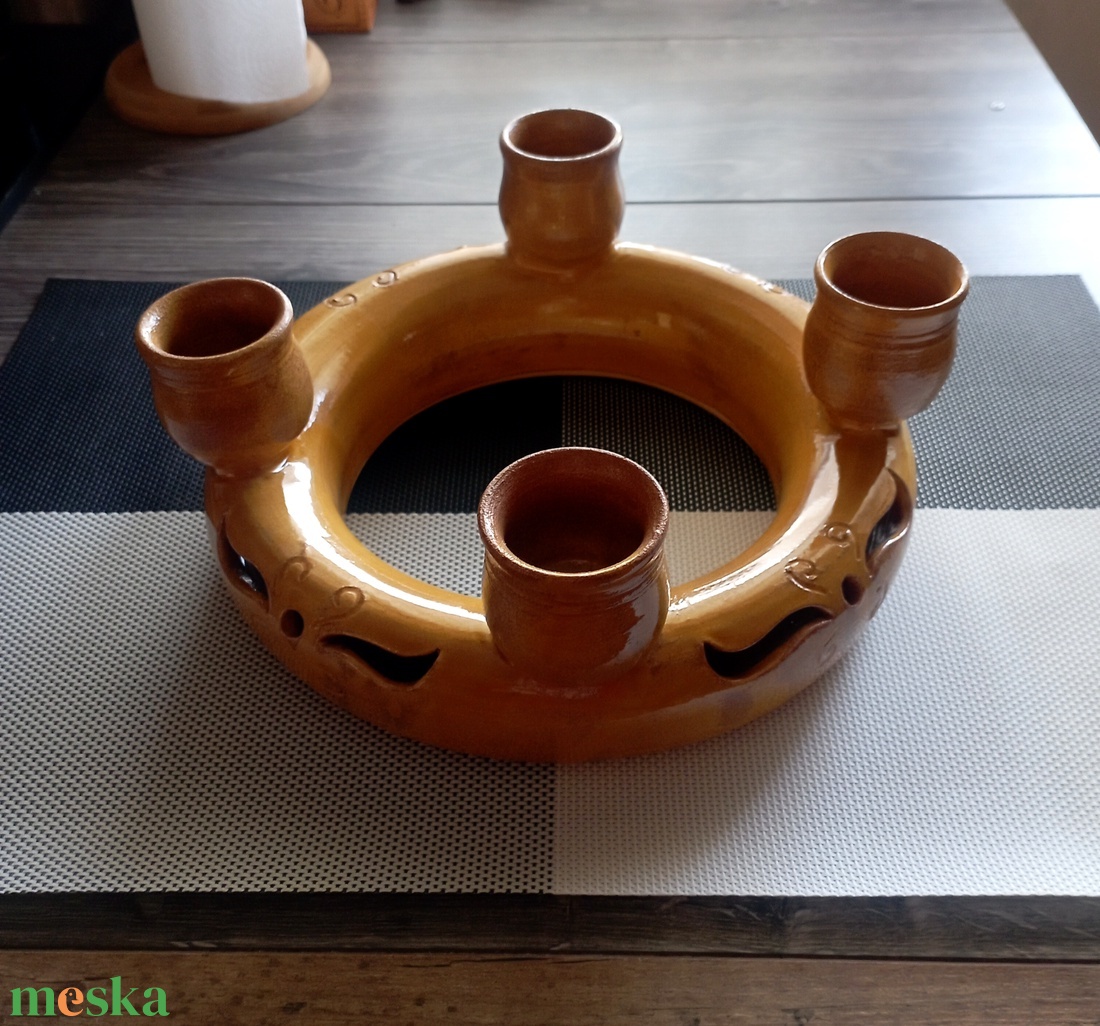 Adventi koszorú - karácsony - karácsonyi lakásdekoráció - karácsonyi lakásdíszek - Meska.hu