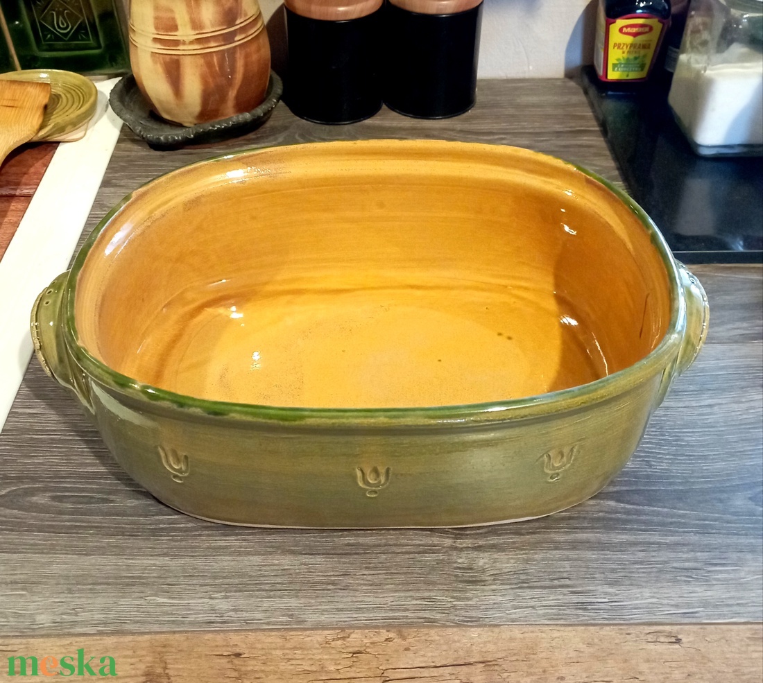 Kerámia tepsi  - karácsony - karácsonyi sütés-főzés - Meska.hu