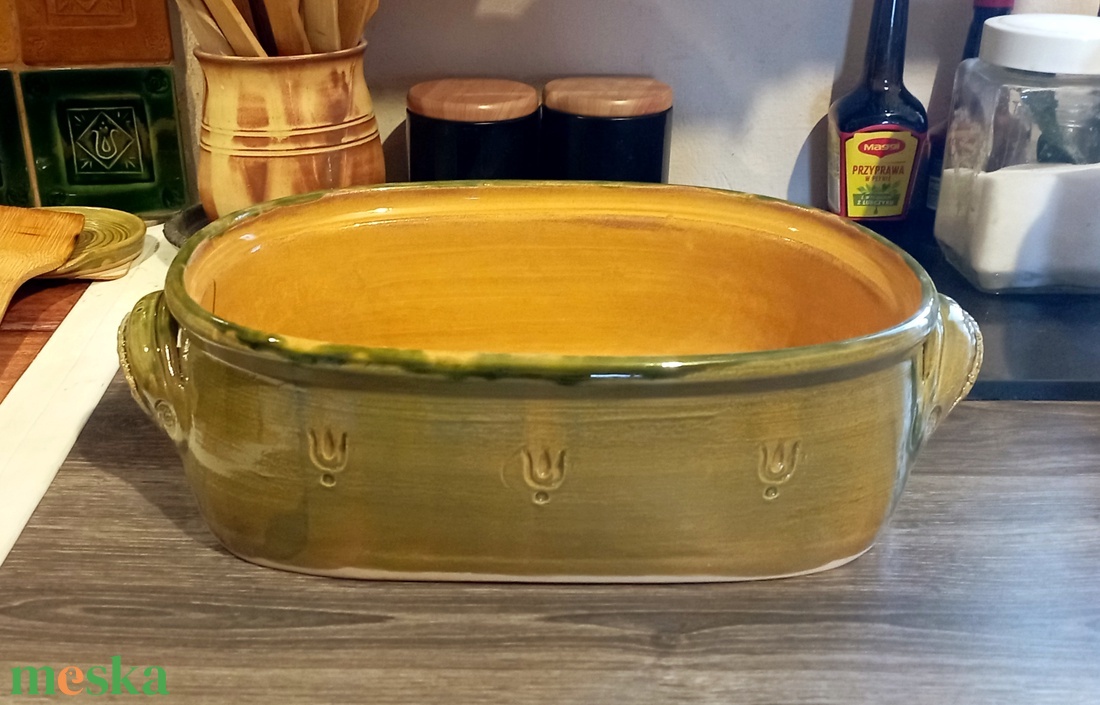 Kerámia tepsi  - karácsony - karácsonyi sütés-főzés - Meska.hu