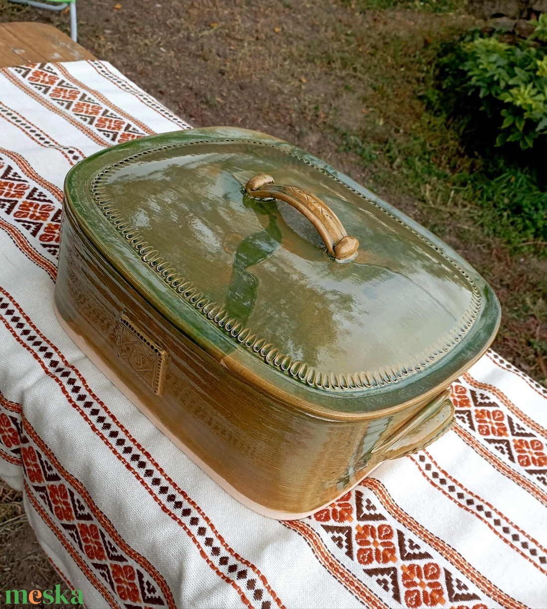 Cseréptepsi fedővel - otthon & életmód - ház & kert - bográcsozás, grillezés - Meska.hu