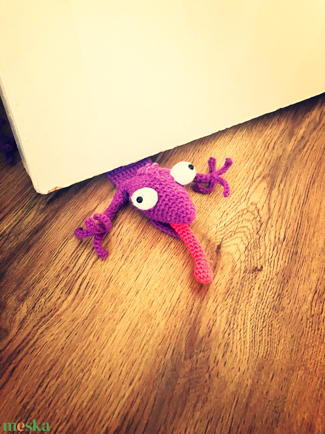 Lapult Lakók� -Horgolt gyík ajtótámasz � egyedi, vicces lakásdekor - otthon & életmód - dekoráció - ajtó- és ablak dekoráció - ajtótámasz - Meska.hu