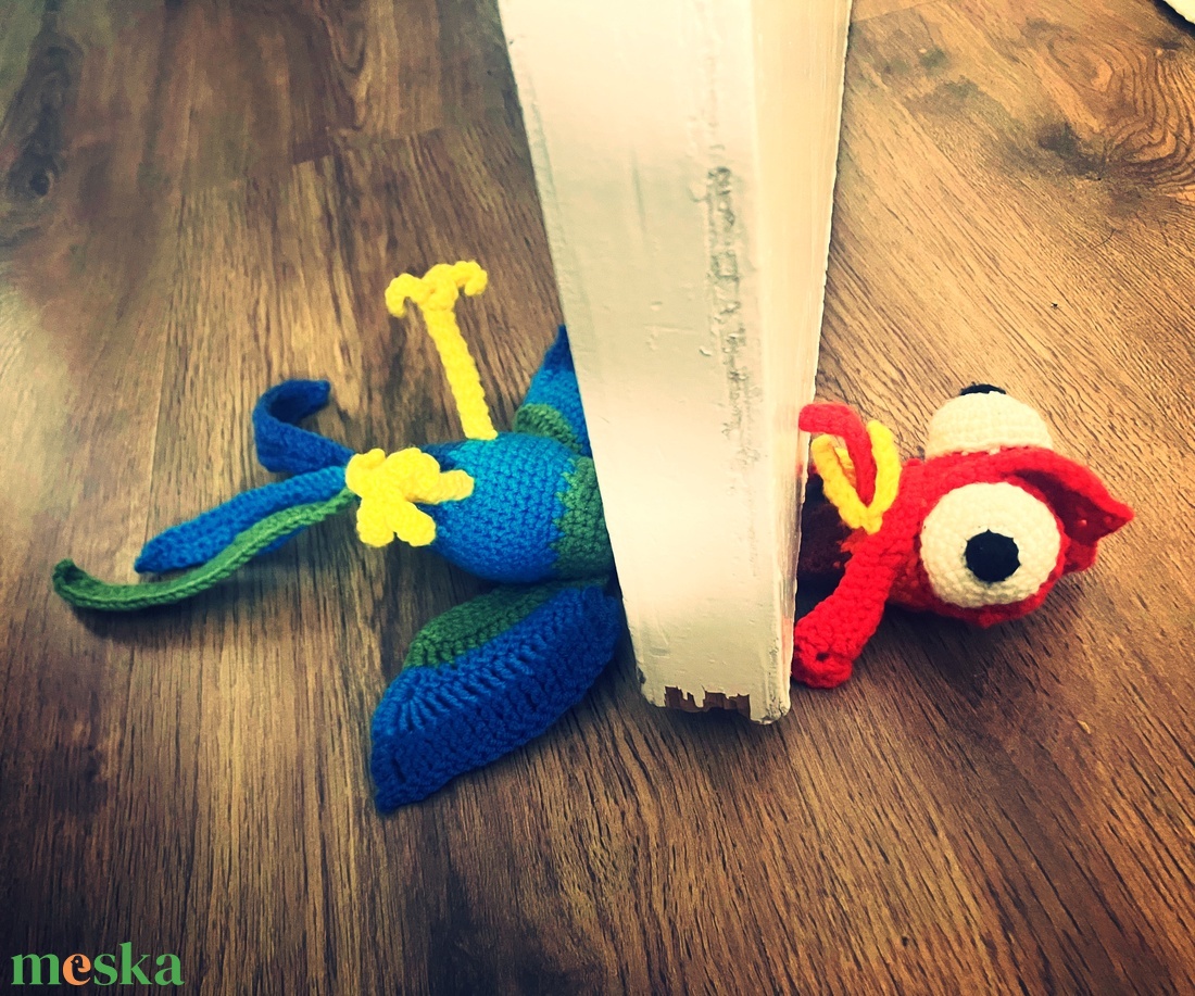 Lapult Lakók�-Horgolt Hey hey csirke ajtótámasz  - otthon & életmód - dekoráció - ajtó- és ablak dekoráció - ajtótámasz - Meska.hu