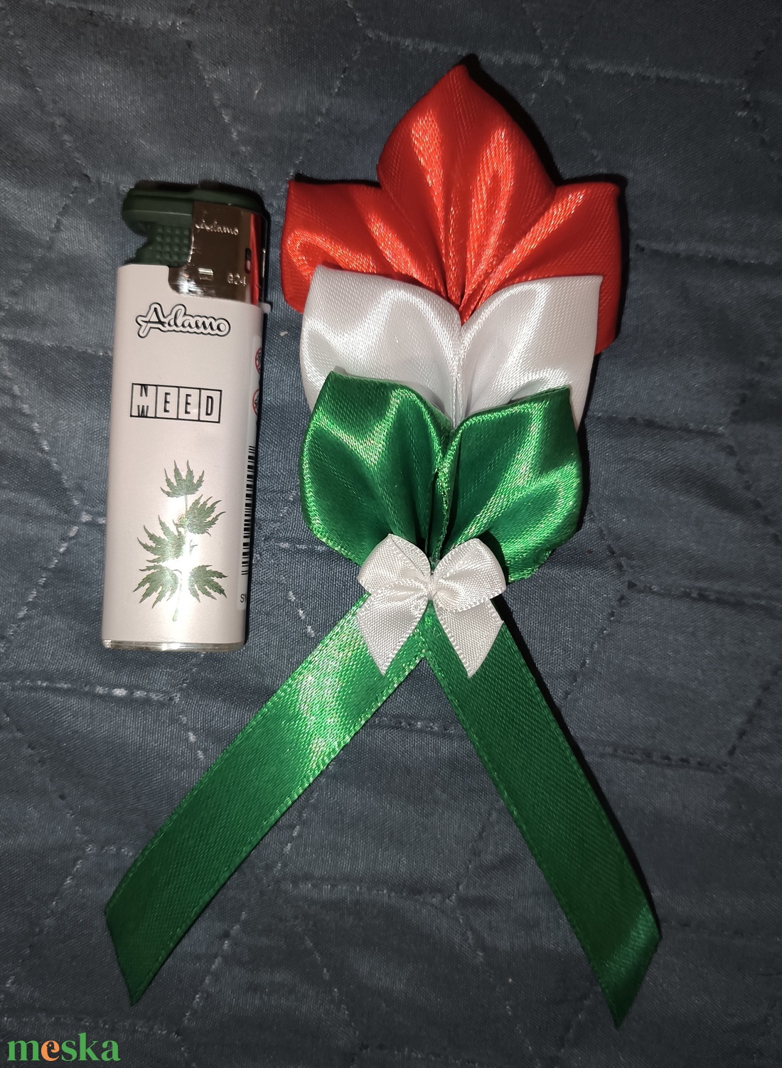 Szatén búza kalász  kokárda 10 db  - ékszer - kitűző és bross - Meska.hu